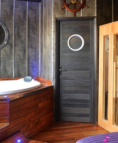 porte salle de bain avec hublot|Portes intérieures .